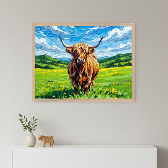Cloud Catcher - Cow Wall Art for Nursery, Playroom or Kids Bedrooms