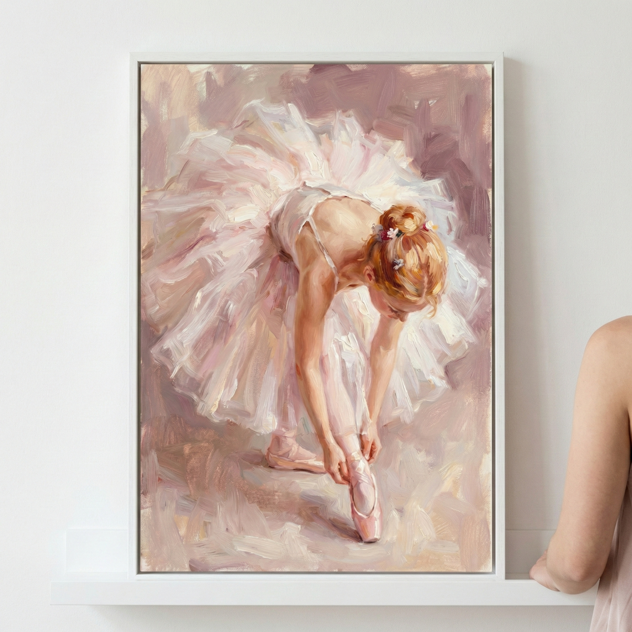 アート・デザイン・音楽 No.29 BALLERINA Graceful Ballerina Wall Art - Pink Ballet Dancer Canvas