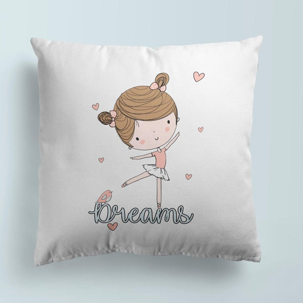 Ballerina Throw Pillows | Set of 3 | Dance with Me | For Nurseries & Kid's Rooms