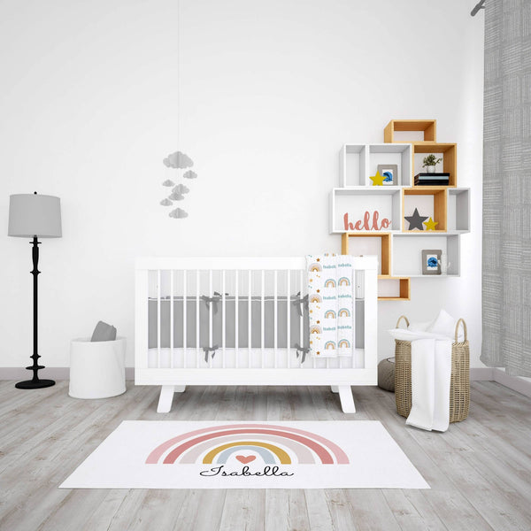 Personalized Rainbow Area Rug for Nurseries and Kid's Rooms - Follow the Rainbow 4