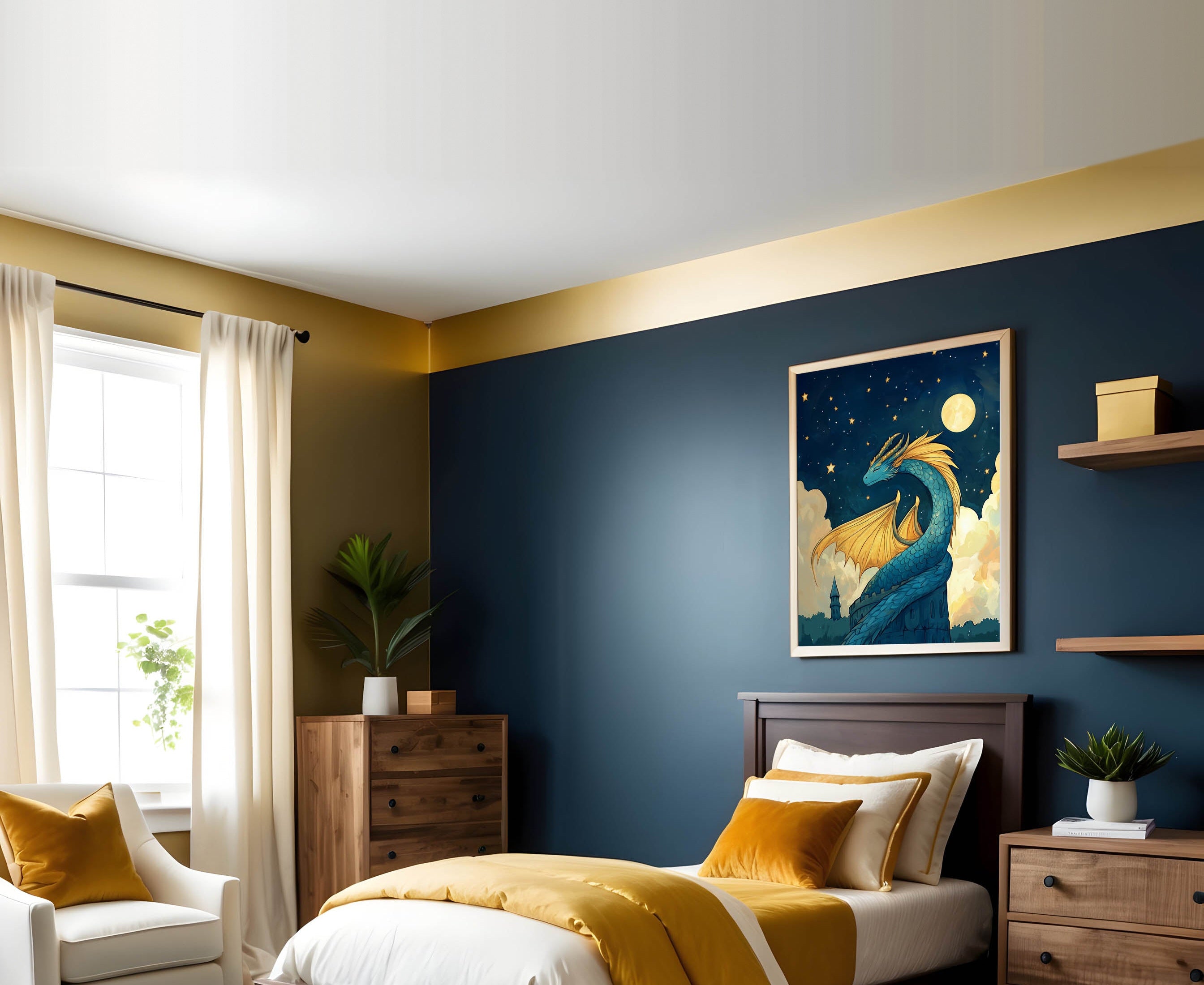 Dragon Nursery Ideas: Three Looks, One Wall Plan