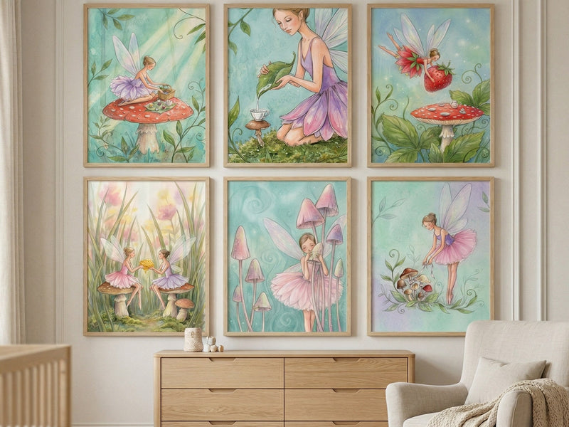 Forest fairy gallery wall