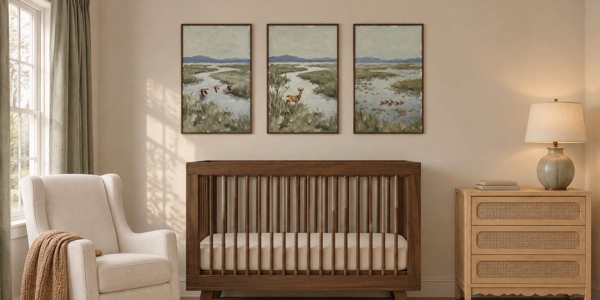 A Hunting Theme Nursery With Mallards, Bird Dogs and Deer: 19 Quiet Ideas