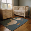 Nursery and Kids Goose Rug - Quack Quack Chat