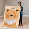 Bear personalized blanket for newborn and kids - Dreamy Paws