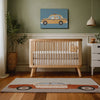 Car Rug for Nursery and Kids Rooms - Vintage Vroom