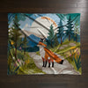 Fox personalized blanket for babies and kids - Fox on Tour