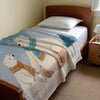 Polar Bear personalized blankets for kids and babies - Chilly Companions