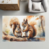 Squirrel Rug for Kids and Nursery Rooms - Acorn Adventures