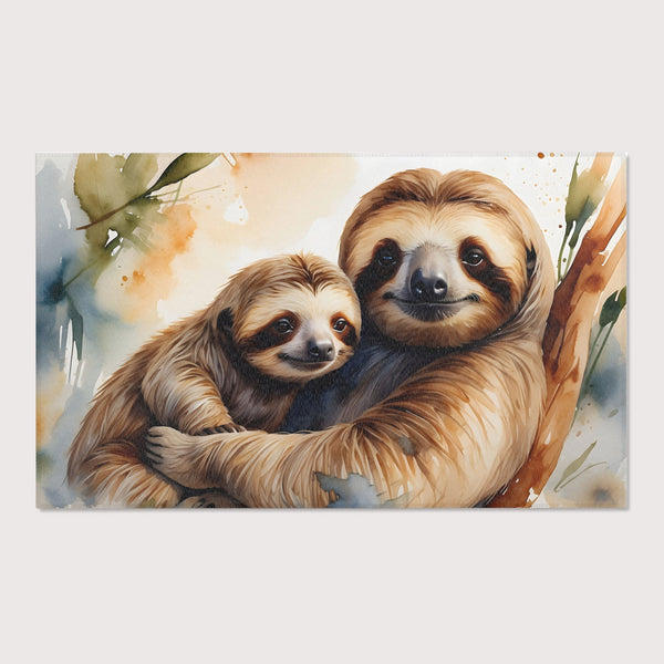 Sloth Rug for Nursery and Kids Rooms - Slow Hugs