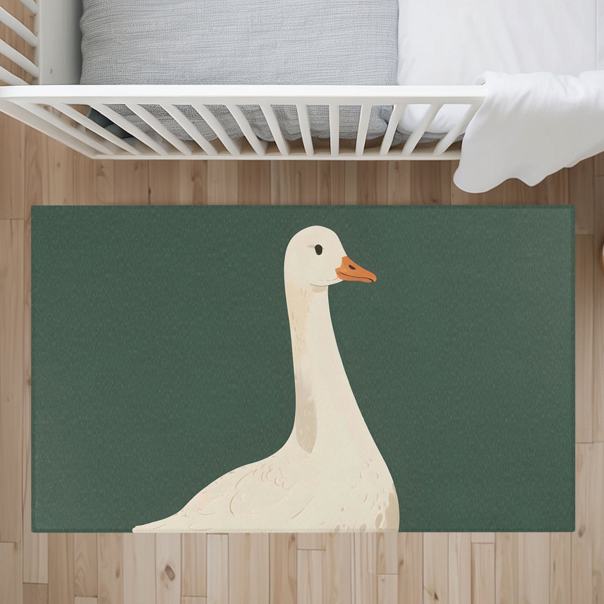 Nursery and Kids Goose Area Rug - Gleeful Goose