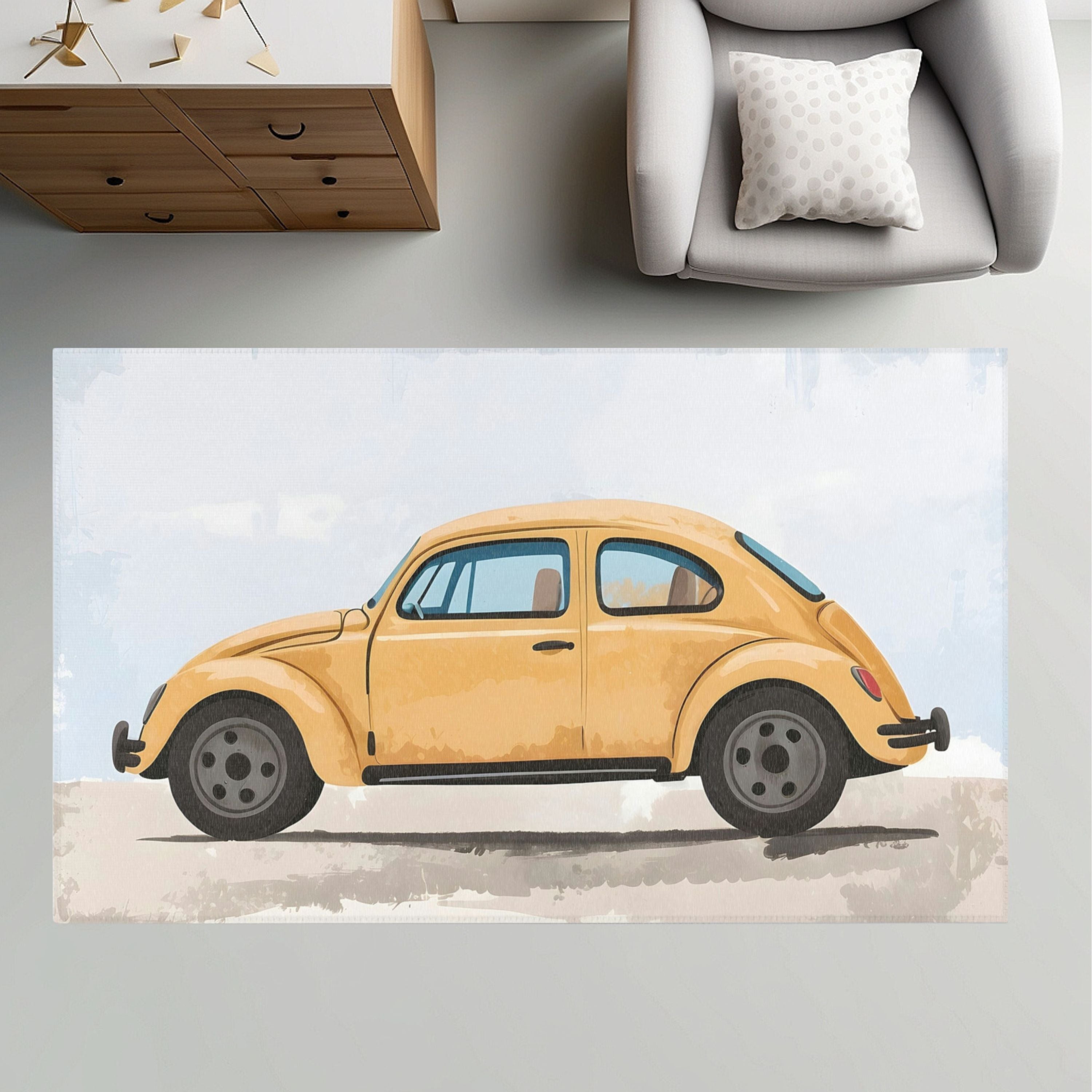 Car Rug for Kids and Nursery Rooms - Beetle Buddy