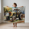 Construction personalized children's blankets - Farmstead Flier