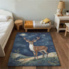 Deer Area Rug for Kids and Nursery Rooms - Starry Stag