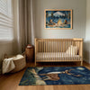 Deer Area Rug for Kids and Nursery Rooms - Starry Stag