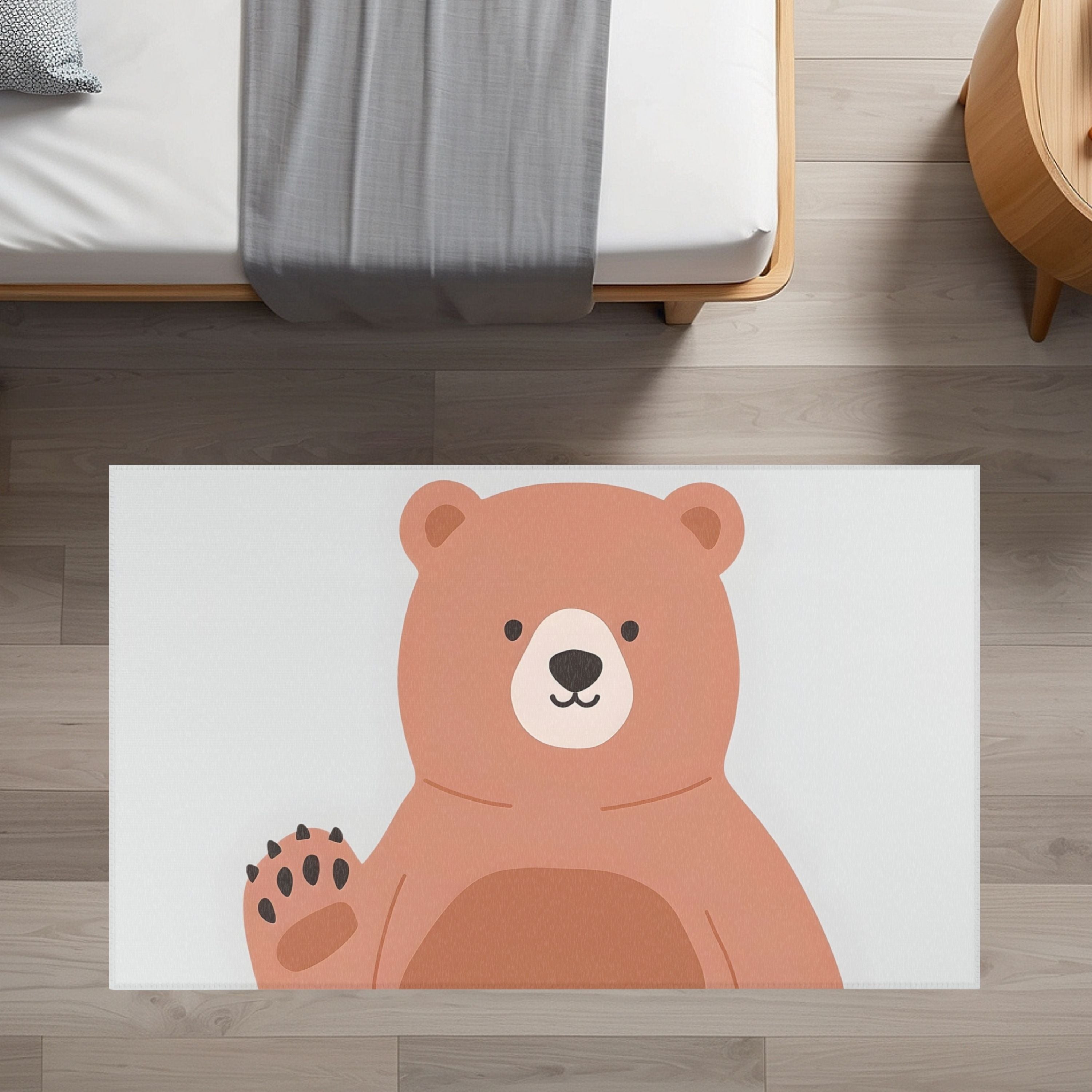 Bear Rug for Nursery and Kids Rooms - Gentle Giant Greeting