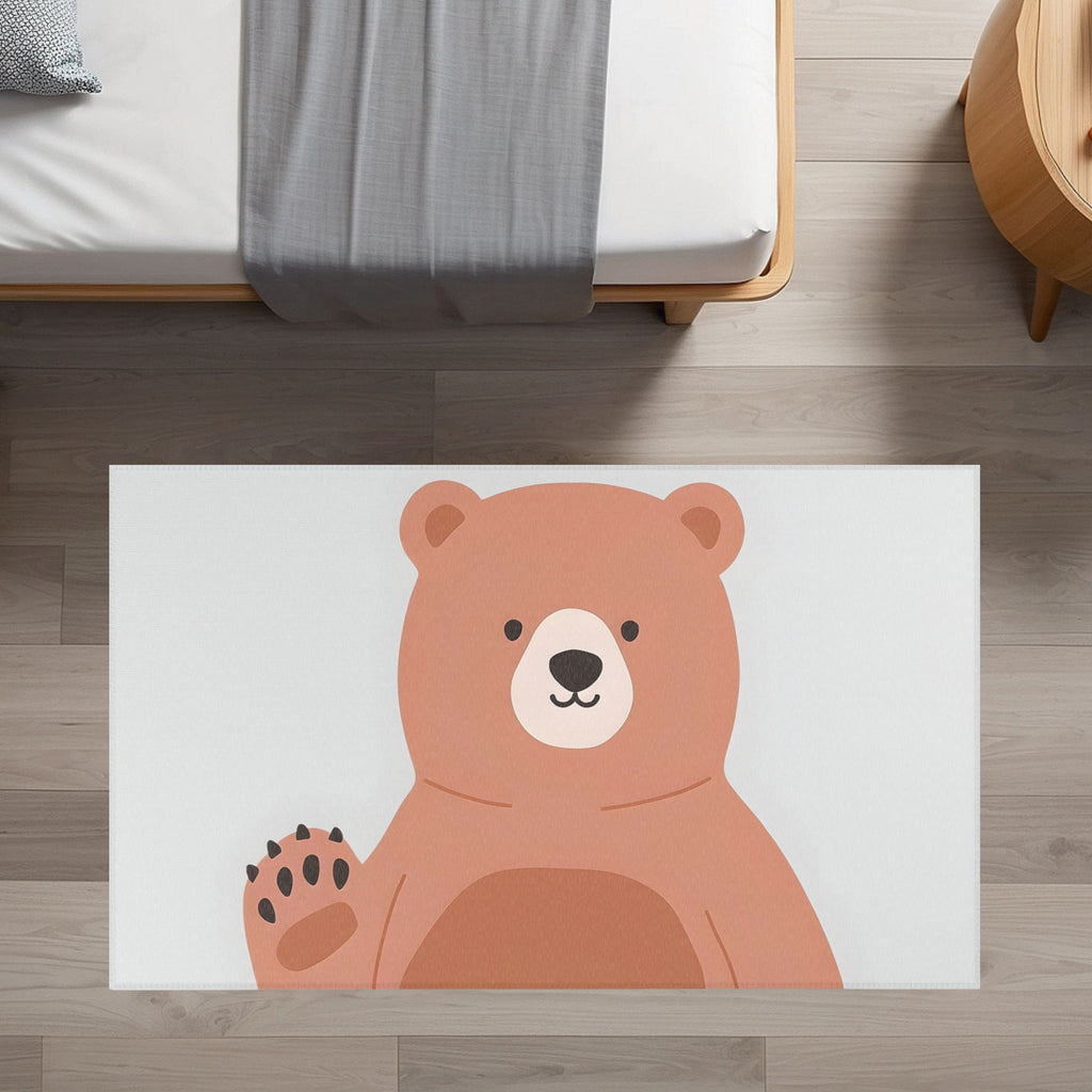 Bear Rug for Nursery and Kids Rooms - Gentle Giant Greeting