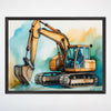 Construction Wall Art for Kids and Nursery Rooms - Little Earth Mover