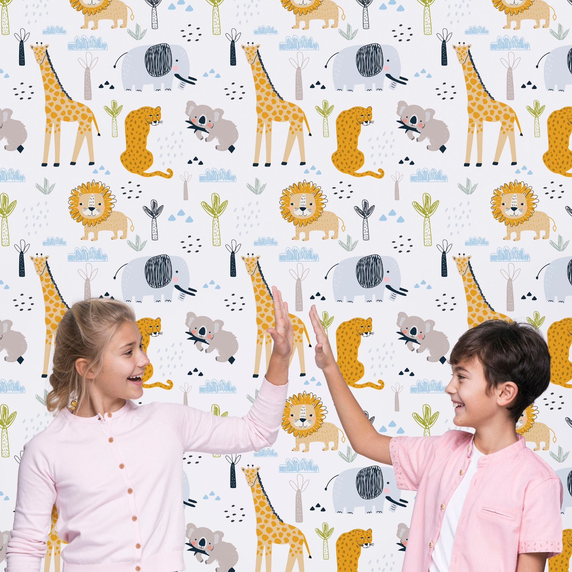 Animal Peel and Stick or Traditional Wallpaper - Living Wild