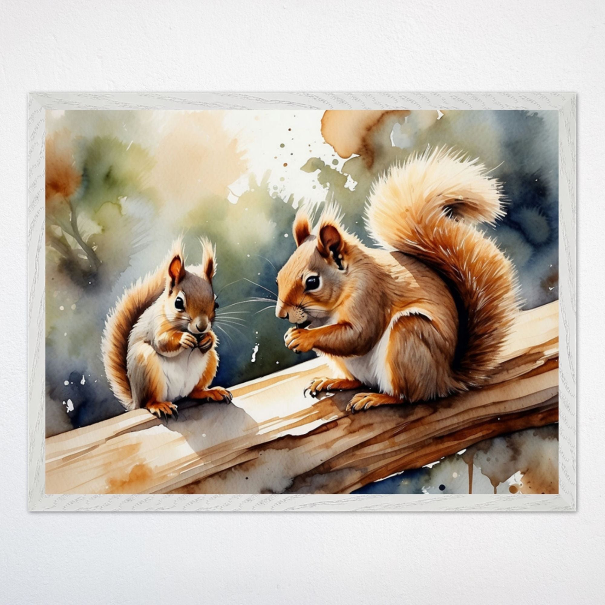 Squirrel Wall Art for Playroom and Kids Rooms - Squirrel Chatter