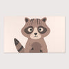 Raccoon Rug for Kids and Nursery Rooms - Bandit Eyes