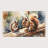 Squirrel Area Rug for Nursery and Kids Rooms - Squirrel Chatter