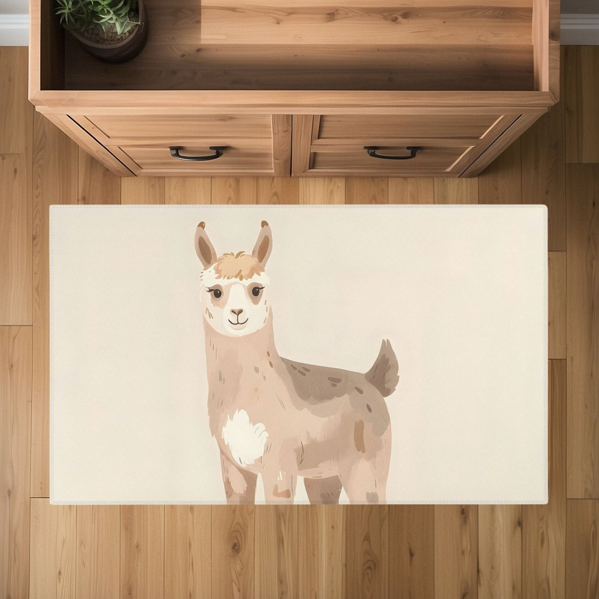 Kids and Nursery Llama Area Rug - Wooly Wonder