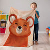 Bear personalized blankets for kids and babies - Teddy Joy