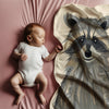 Raccoon personalized blankets for kids and babies - Cuddle Coon