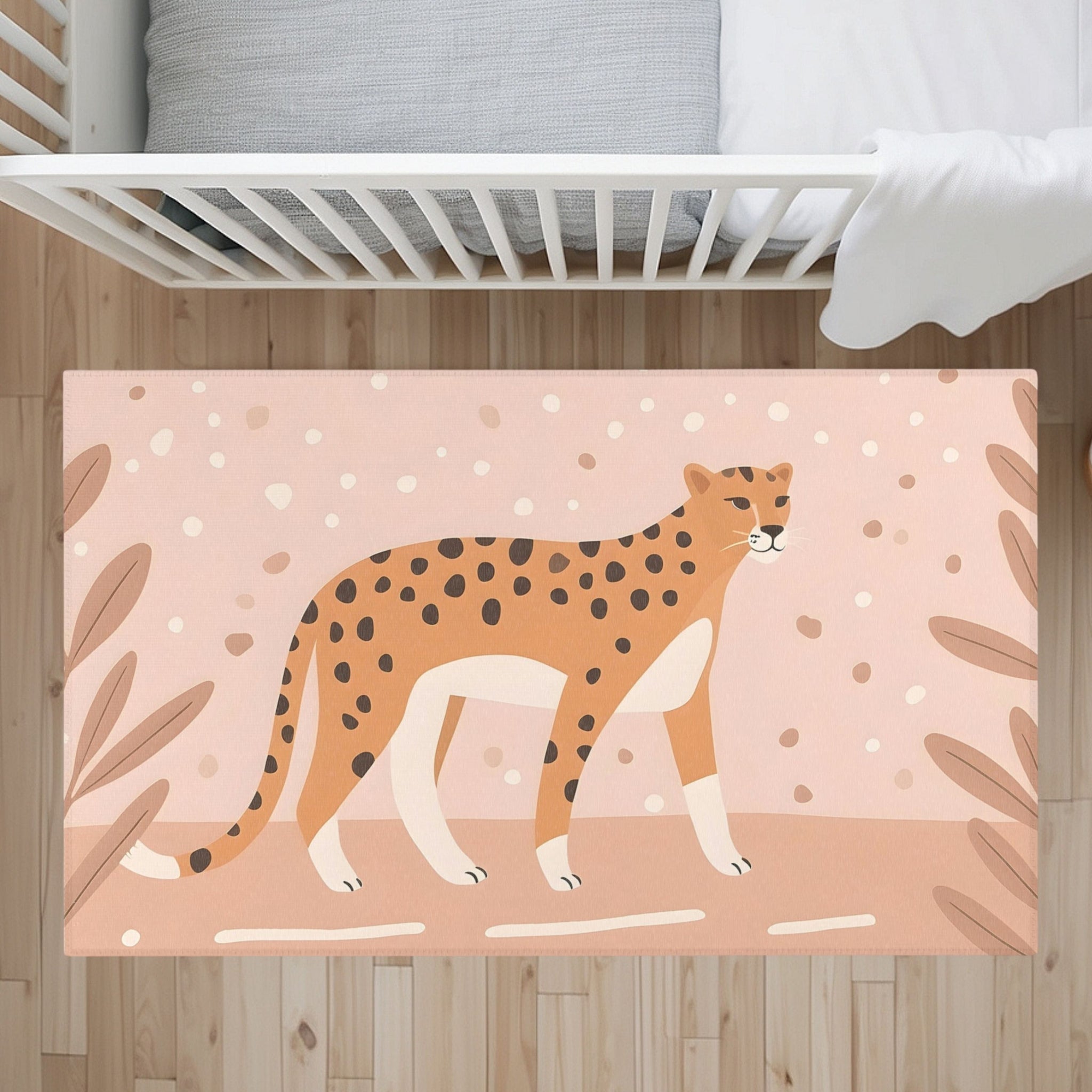 Kids and Nursery Cheetah Area Rug - Dotty Drifter