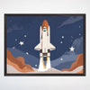 Space Wall Art for Playroom and Kids Rooms - Moonbound