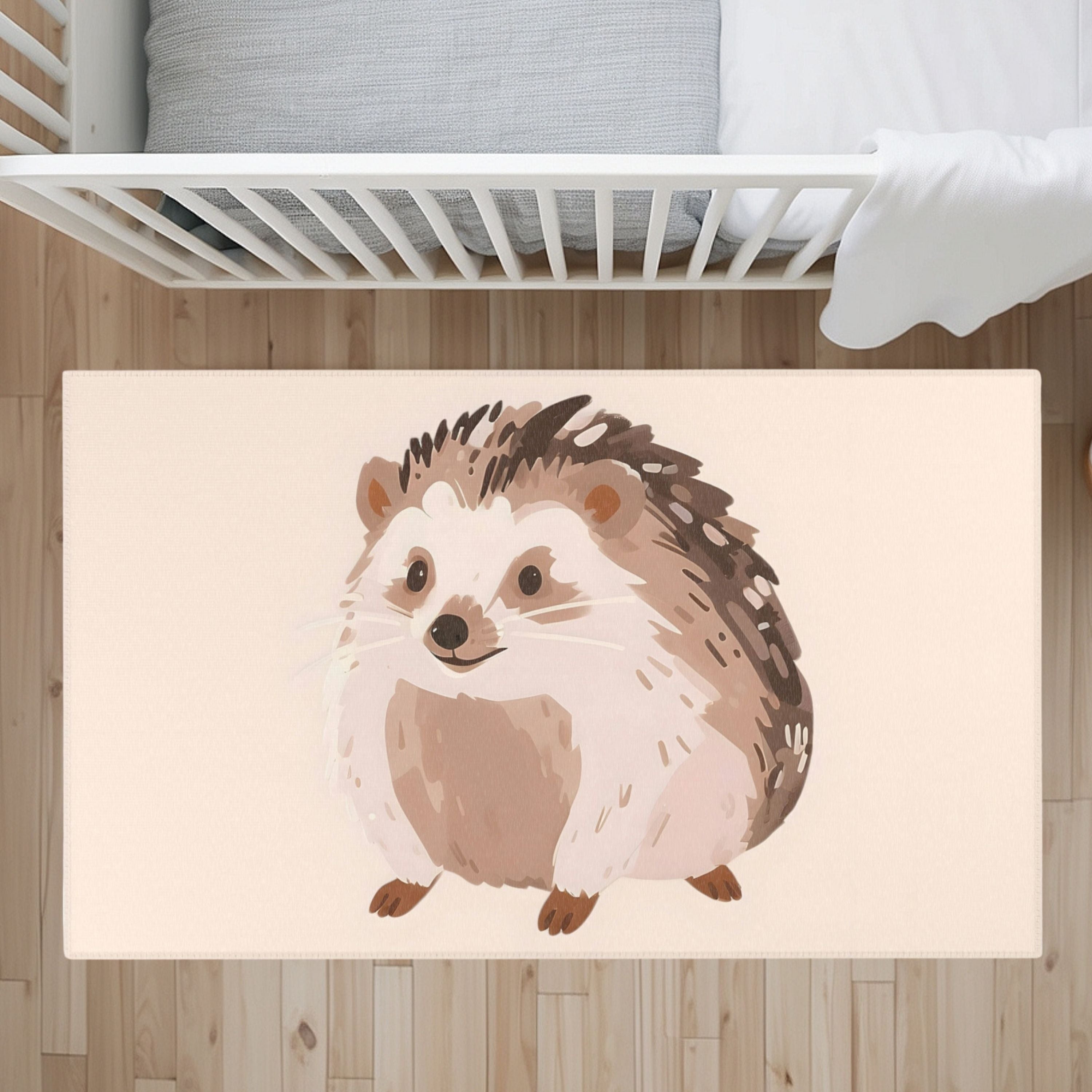 Nursery and Kids Hedgehog Area Rug - Pint-Sized Prowler