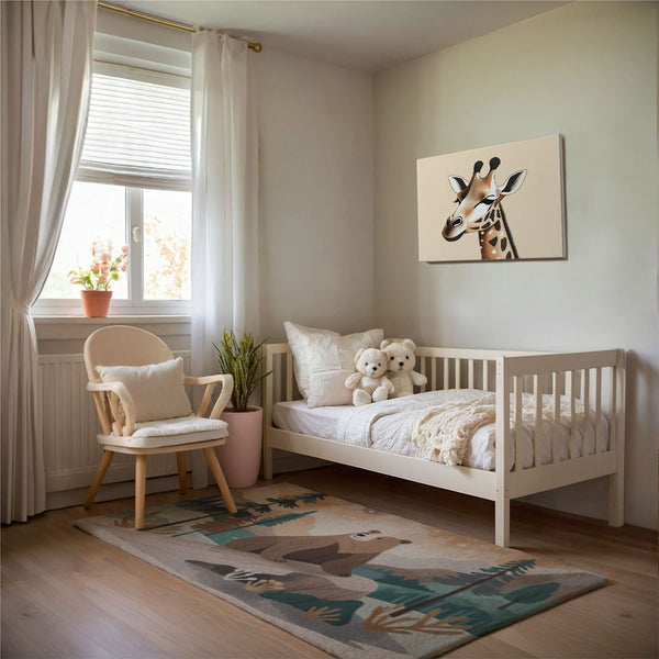 Giraffe Wall Decor for Playroom and Kids Rooms - Giggling Giraffe