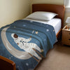 Space personalized name blankets - Starlight Angler