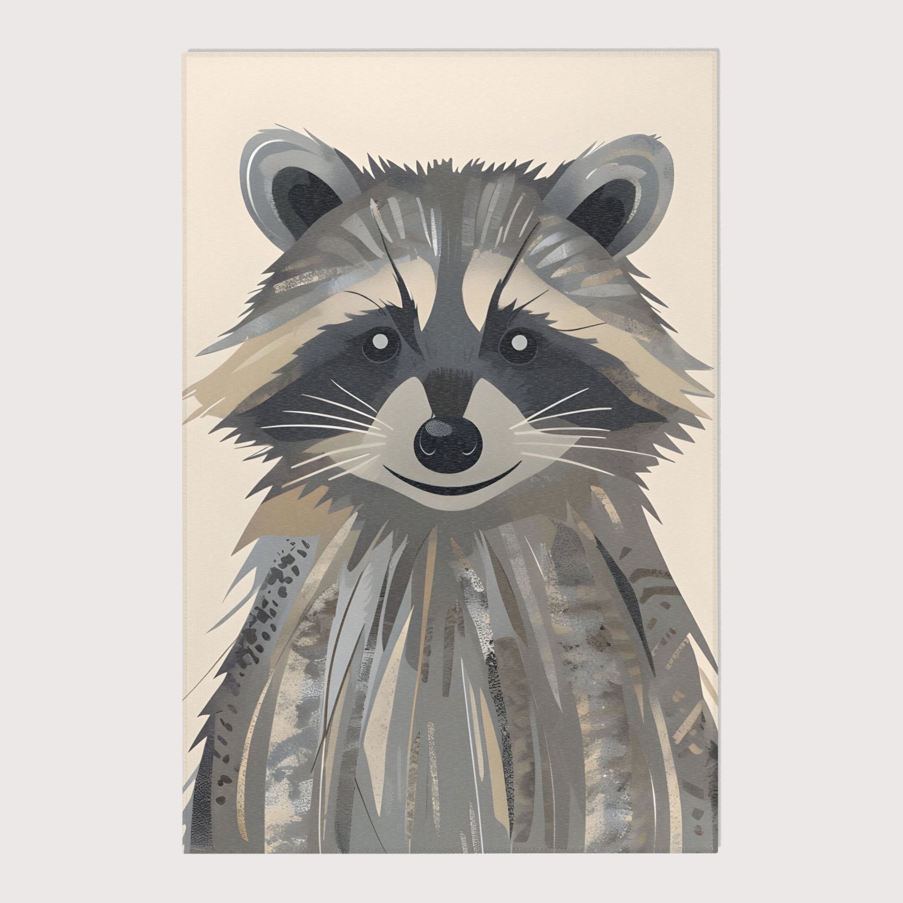 Raccoon Area Rug for Nursery and Kids Rooms - Cuddle Coon