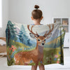 Forest personalized name blankets - Antlered Beauty