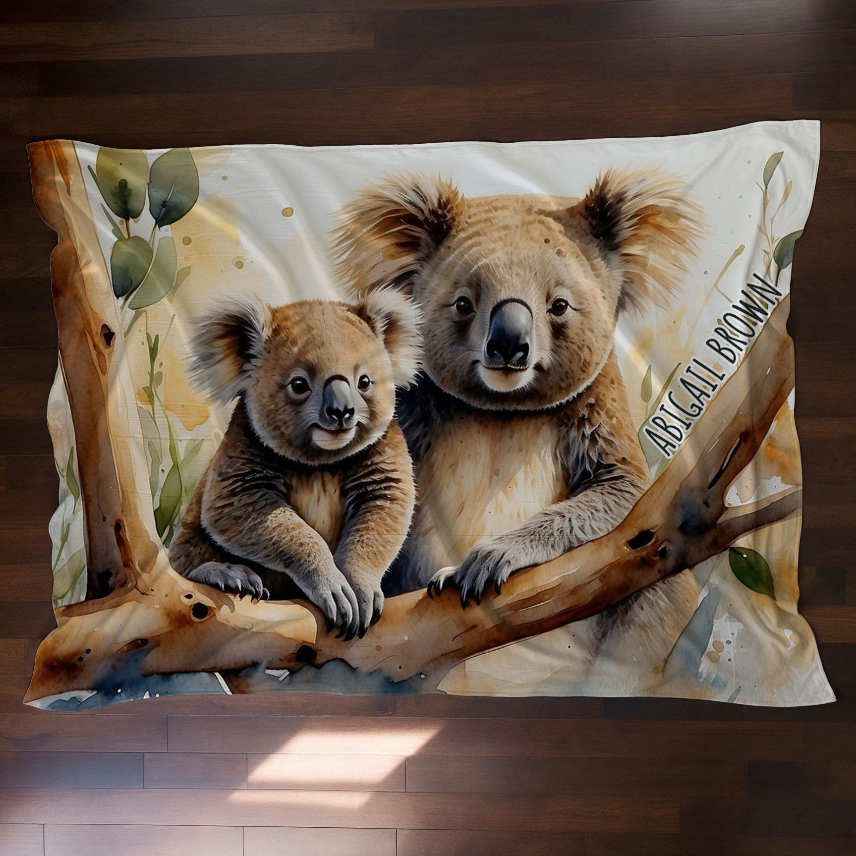 Koala personalized blanket for newborn and kids - Koala Cuddles