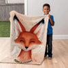 Fox personalized name blankets - Cozy Ears