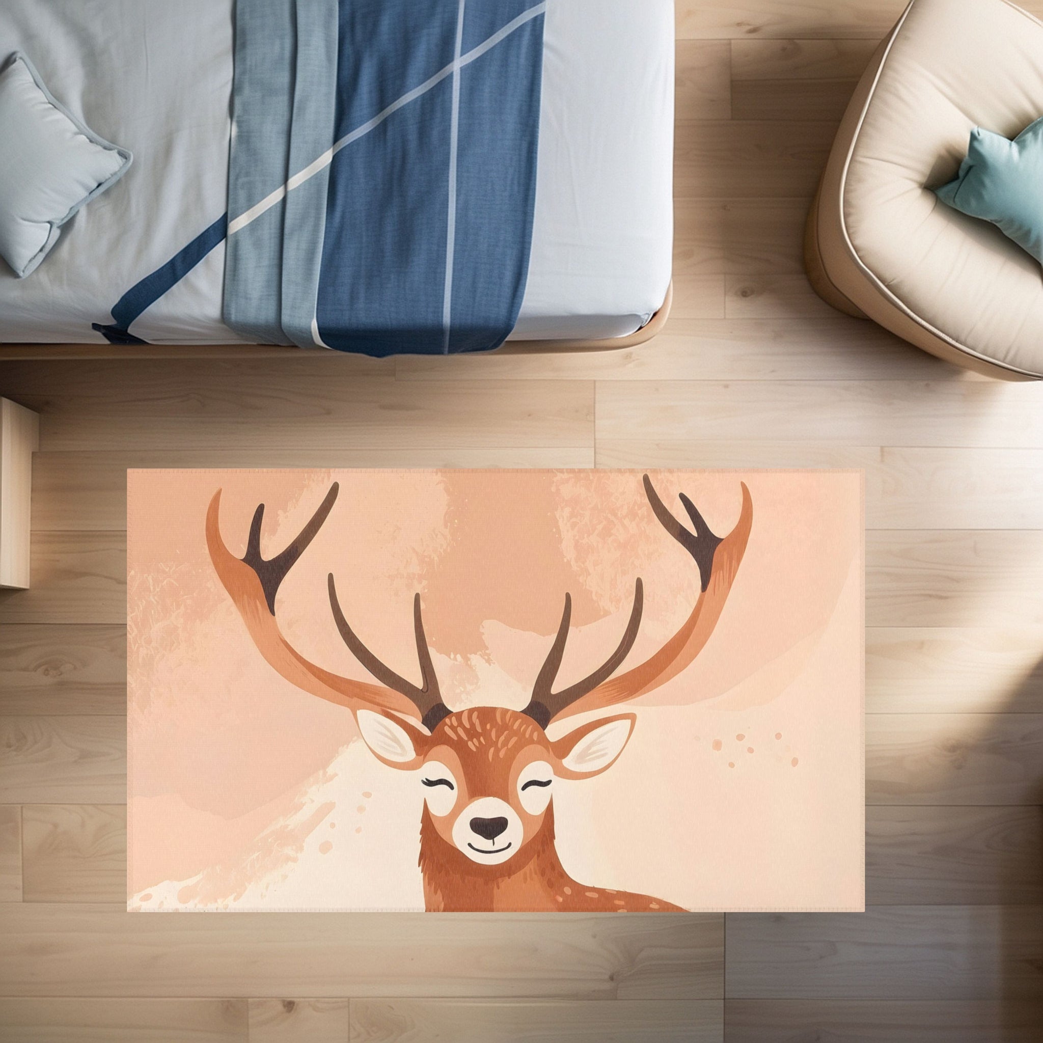 Deer Rug for Kids and Nursery Rooms - Antler Haven