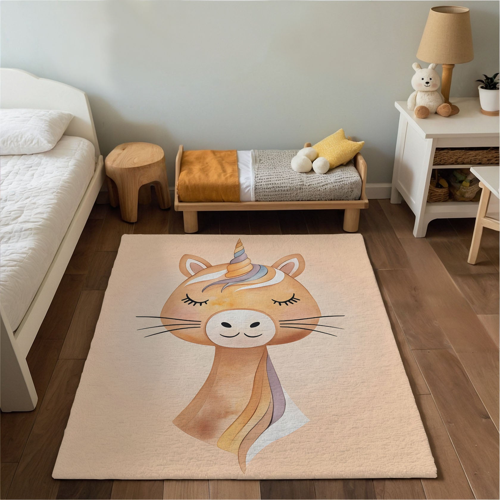 Unicorn Rug for Nursery and Kids Rooms - Twinkle Horn