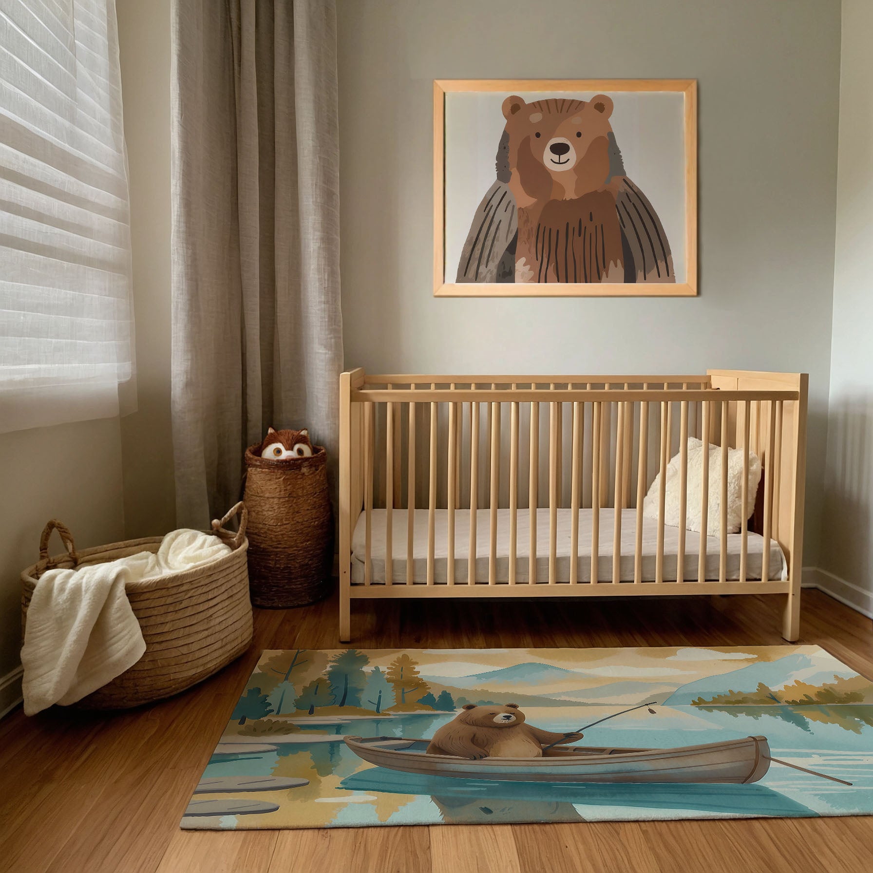 Bear Wall Decor for Nursery and Kids Rooms - Cuddly Cub