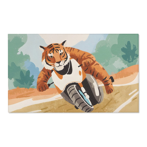 Tiger Rug for Kids and Nursery Rooms - Motorcat Madness