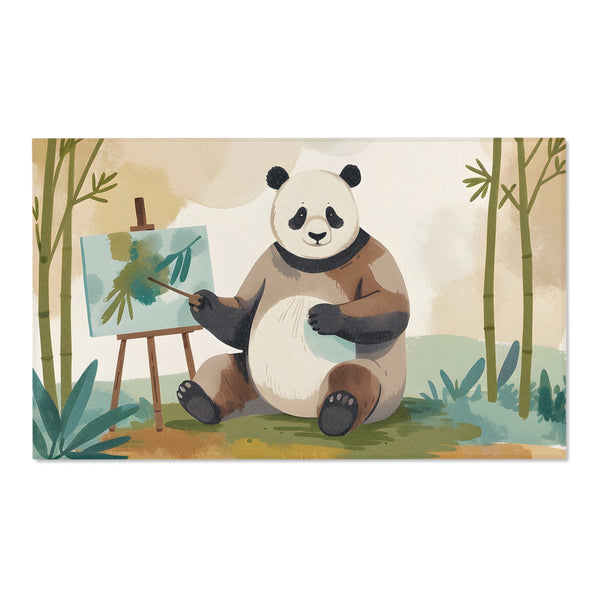 Panda Area Rug for Nursery and Kids Rooms - Panda Picasso