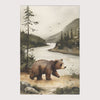 Kids and Nursery Bear Rug - Forest Stroll