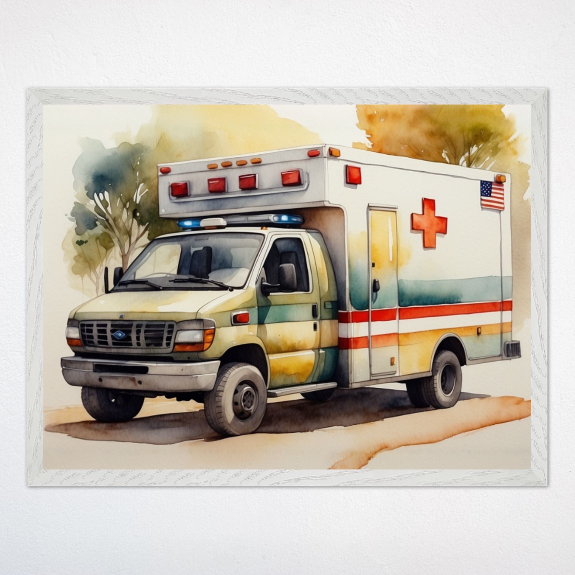 Ambulance Wall Decor for Kids and Nursery Rooms - Emergency Express