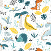 Dinosaur Peel and Stick or Traditional Wallpaper - Prehistoric Playtime