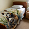 Panda personalized blanket for newborn and kids - Panda Hugs