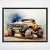 Monster Truck Wall Art for Nursery and Kids Rooms - Bigfoot Bounce