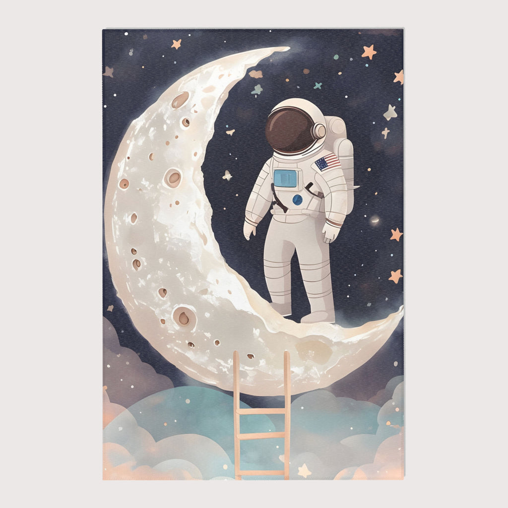 Astronaut Area Rug for Nursery and Kids Rooms - Space Scout