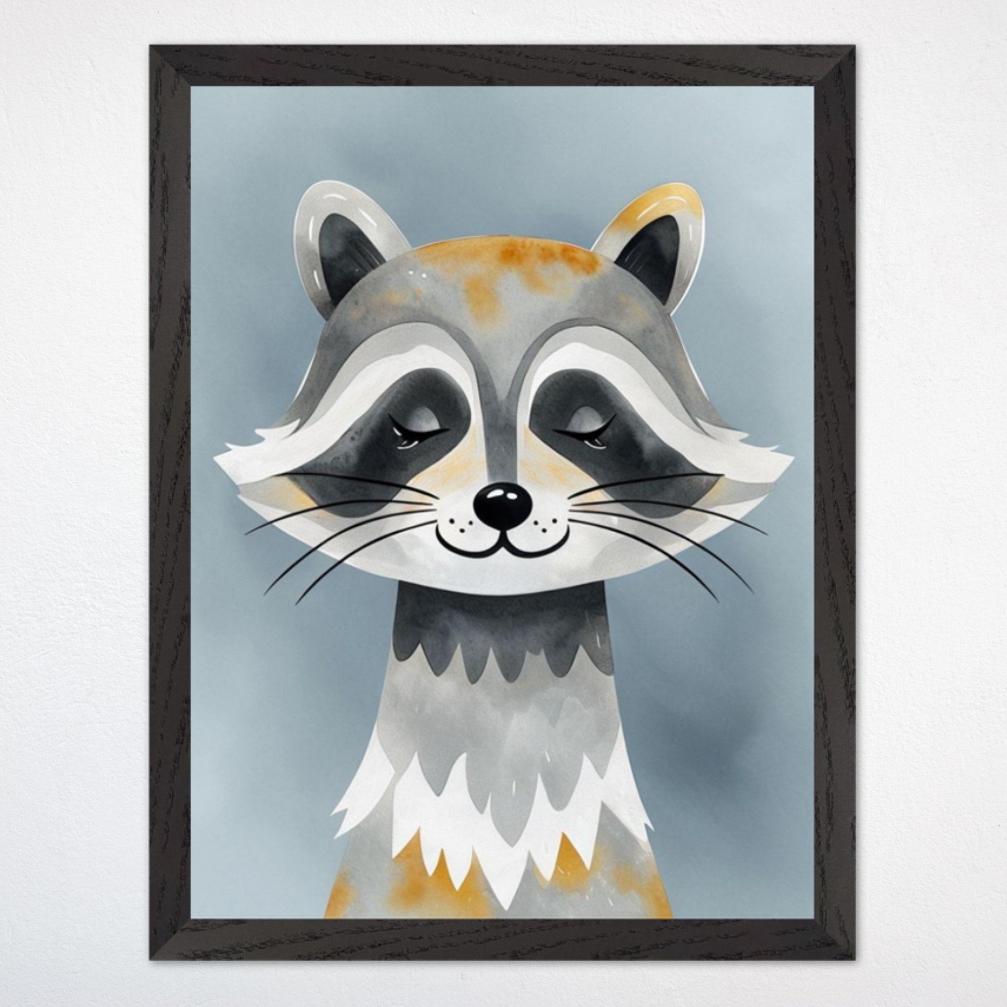 Raccoon Wall Art for Nursery and Kids Rooms - Rocky Raccoon